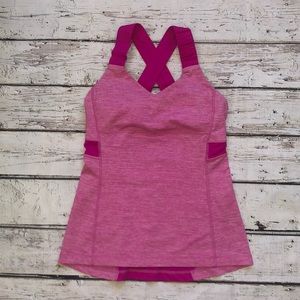 Lululemon Pink Crisscross Tank
